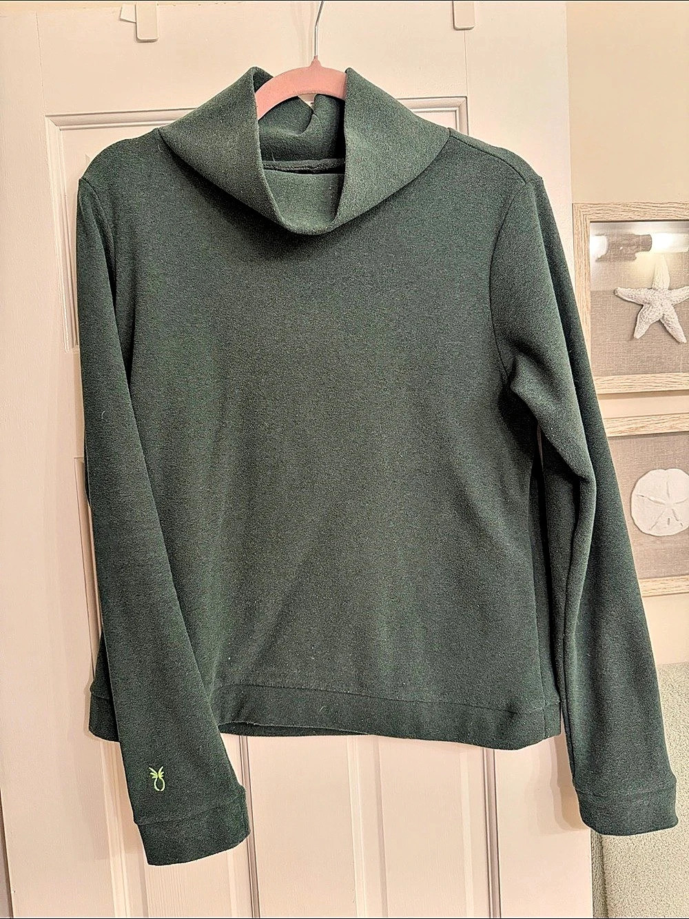 Dudley stephens The Stevie Cowl Neck Top in Green Size Medium Great Condition